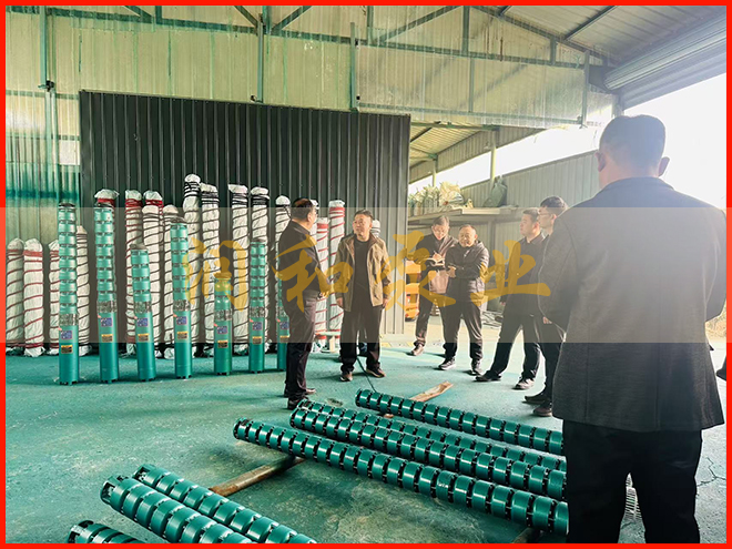 深井泵行业领导来厂指导工作